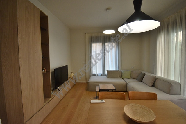 Two bedroom apartment for rent in Ndreko Rino Street, very close to Nobis, in Tirana, Albania.
The 